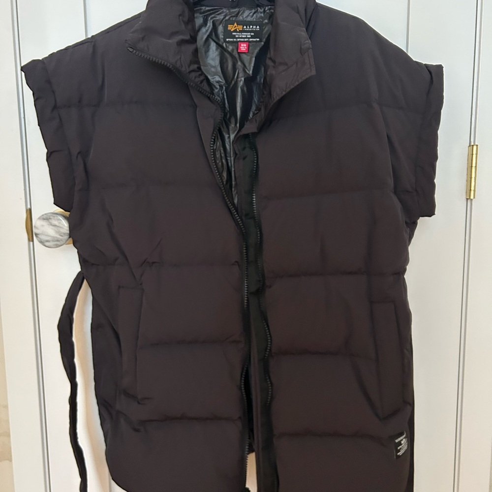 Alpha Industries Black Quilted Vest